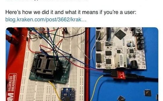 硬件钱包安全？Kraken实验室仅用15分钟就破解了Trezor